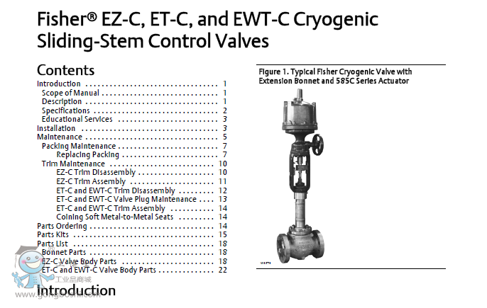 费希尔Fisher easy-e EZ-C 低温通用直通调节阀产品参数